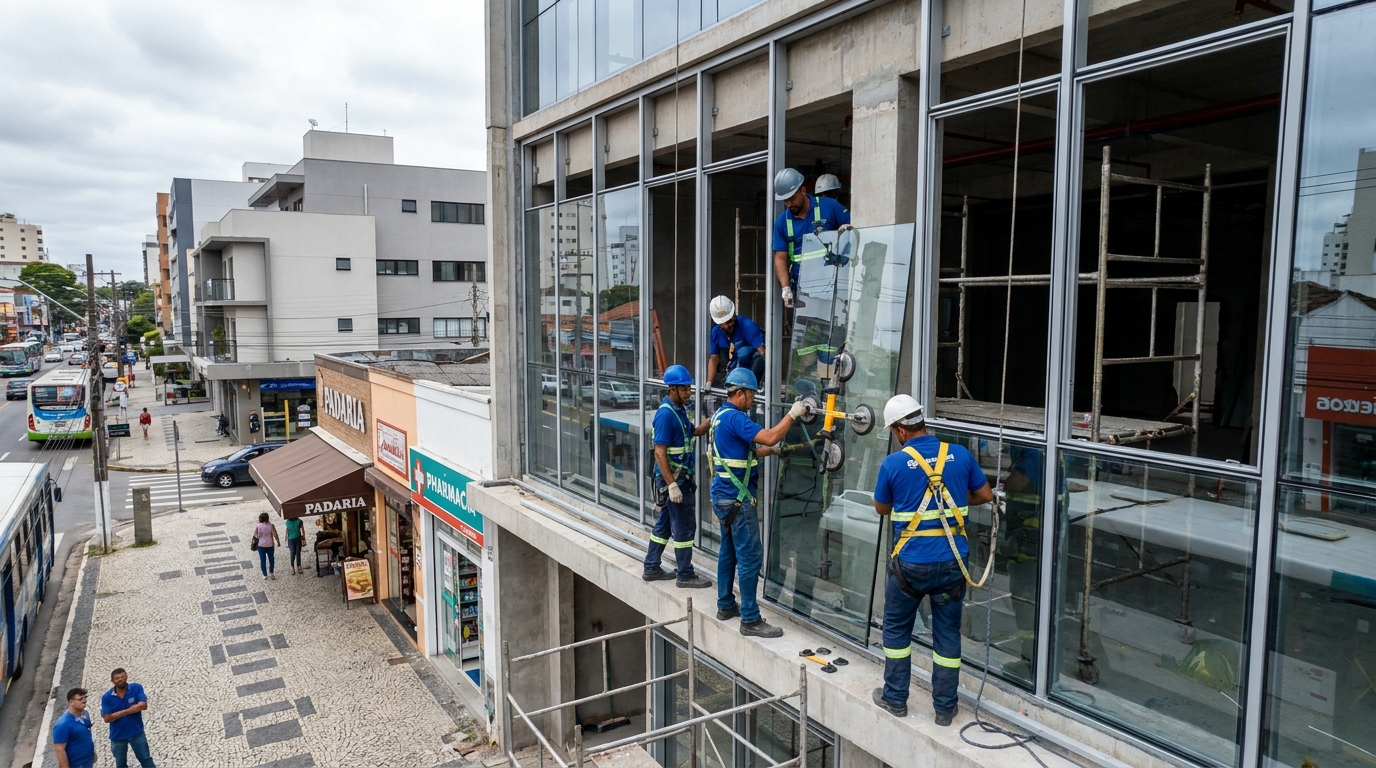 Fachada de Vidro em Canoas‑RS